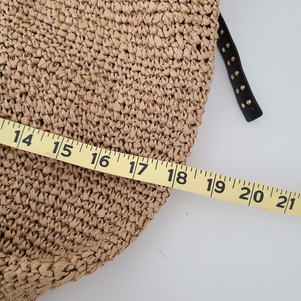 Madewell The Straw Slouch Tote in Natural Multi Tropical Vacation Beach Travel - Picture 9 of 14